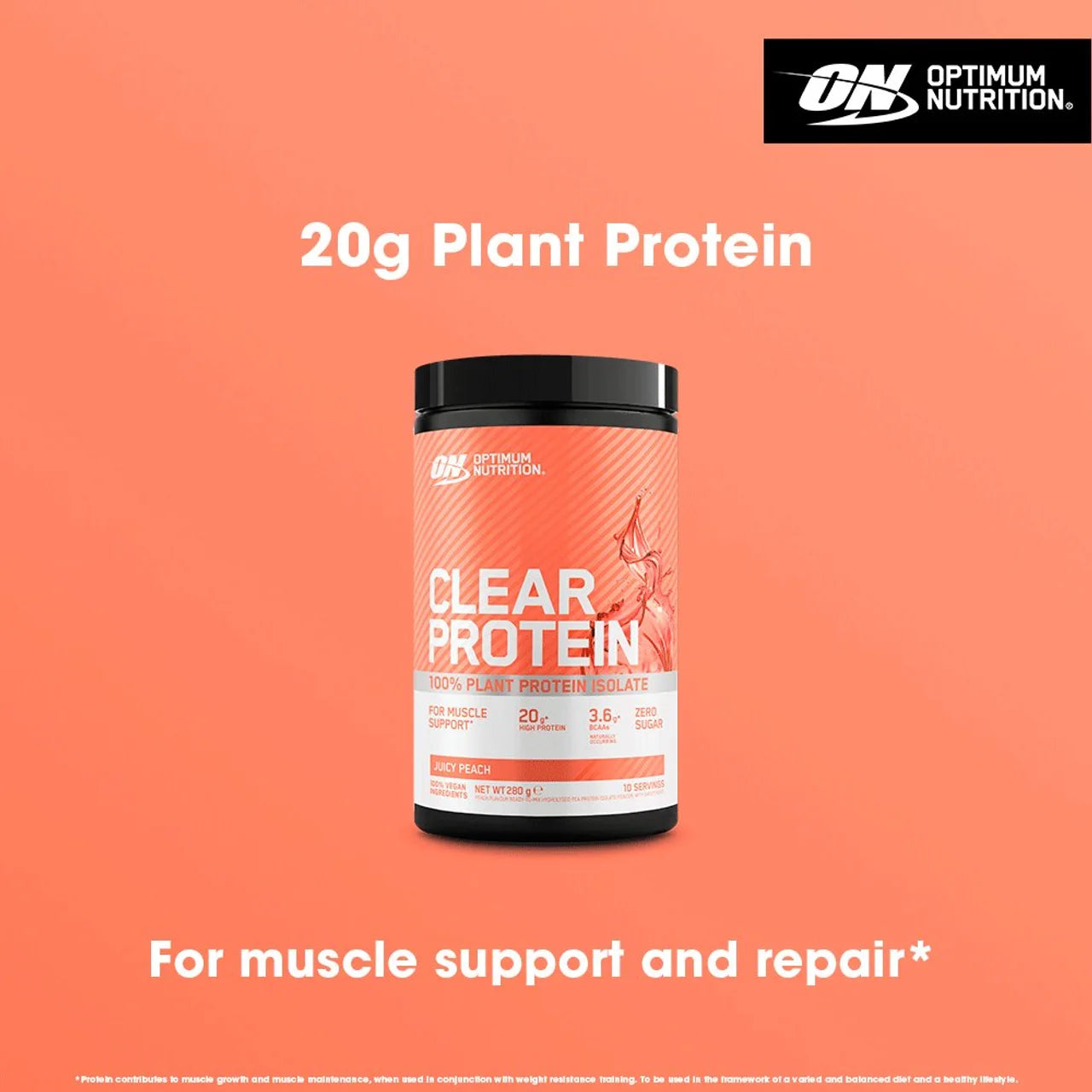 Optimum Nutrition Clear Protein 100% Plant Protein 280g