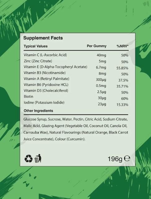 Warrior Vegan Multi-Vit Gummies 60 Gummies