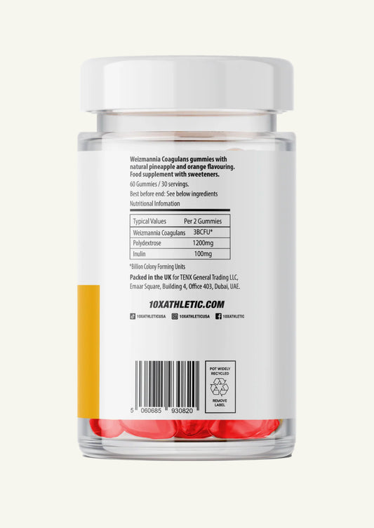 10X ATHLETIC GUT GUMMIES 60SOFTGELS (PINEAPPLE & ORANGE)