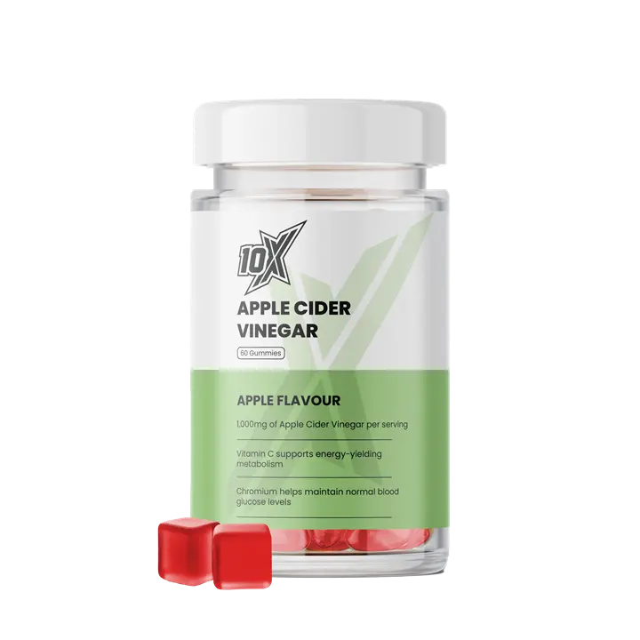 10X ATHLETIC APPLE CIDER VINEGAR GUMMIES 60 SOFTGELS
(APPLE)