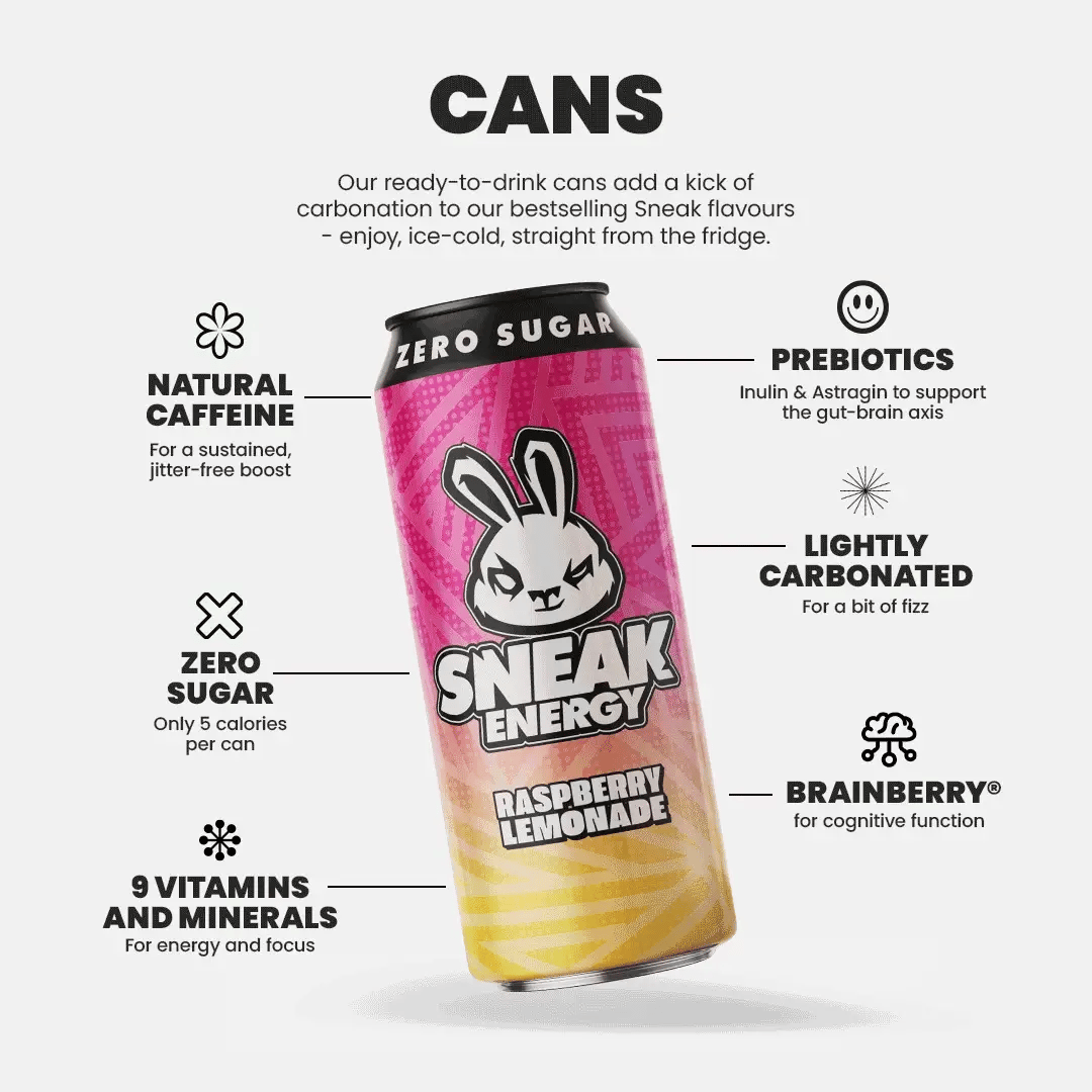 SNEAK Energy 12x500ml - choose from 5 flavours