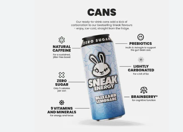 SNEAK Energy 12x500ml - choose from 5 flavours