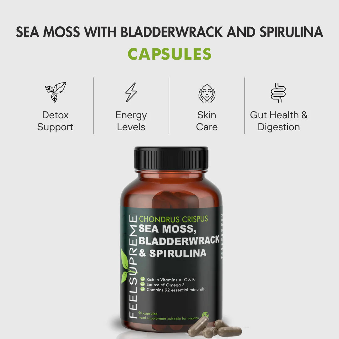 Feel Supreme Seamoss with Bladderwrack and Spirulina | Detox Blend