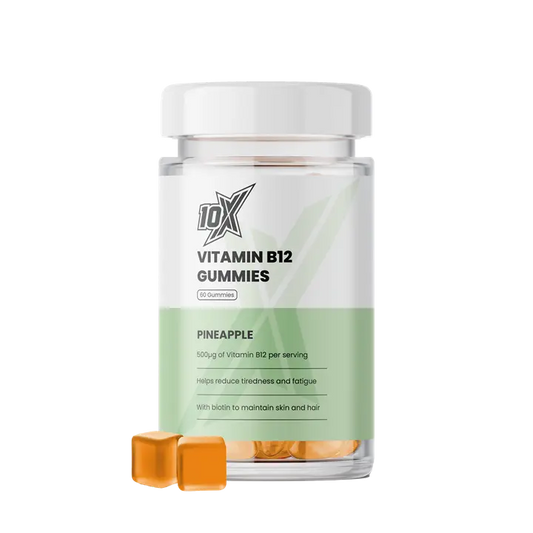 10X ATHLETIC B12 GUMMIES 60 SOFTGELS(PINEAPPLE)