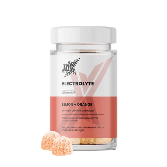 10X ATHLETIC ELECTROLYTE GUMMIES 60 SOFTGELS (ORANGE AND LEMON)
